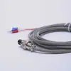 Sensor de Termopar Personalizado No Estándar Cable de Compensación de Acero Inoxidable Sensor de Temperatura de Termopar Fijo Roscado