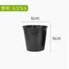 Maceta plástico tazón pequeño maceta nutriente desechable vaso para plántulas bolsa de plantación negra maceta junco anillo resina envoltorio otro