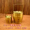 Artesanías de Latón, Un Cubo de Adornos Dorados, Lingotes Pequeños, Cornucopia, Tanque Baifu, Entrada de Oficina, Decoración de Sala de Estar que Atrae la Riqueza