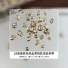 Pedras de strass para nail art, cor champanhe cintilante, base pontiaguda, tamanho grande, formato único, estilo popular, super brilhantes, sortimento misto, atacado