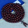 Ji Fangyuan alta densidade material antigo folha pequena sândalo vermelho sândalo de sangue mogno contas pulseira de mão masculina e feminina atacado pulseira de rosário texto brincar