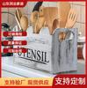 Caja de Madera para Guardar Cubiertos Transfronteriza Organizador de Múltiples Compartimentos para Cuchillos y Tenedores de Cocina Caja de Almacenamiento Vintage para Cucharas y Tenedores de Escritorio