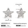 Design de Nicho Silencioso Anel de Joia Estrela de Cinco Pontas Transfronteiriça Aço Titânio Cor Natural Joia Colar Brincos de Aço Inoxidável