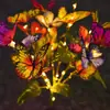 Luces de Flores de Mariposa Simuladas, Luces Solares de Suelo para Exteriores, Luces Decorativas para Patio, Césped y Jardín, Luces Decorativas Brillantes para Fiestas
