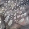 Pegatinas para Uñas de Diamante de Cristal Pegatinas para Uñas de Invierno Más Vendidas Decoración de Uñas de Copo de Nieve de Terciopelo de Alta Gama Pedrería para Uñas