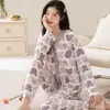 Atacado de Pijamas para Mulheres, Lançamento Primavera e Outono 2025, Roupa de Casa de Manga Longa, Conjuntos Outono e Inverno, Transmissão ao Vivo para Microempreendedores