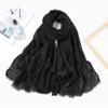 AliExpress comércio exterior de algodão e linho borla lenço lantejoulas outono e inverno hijab lenço malaio MSL108