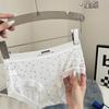 Amor de verão * calcinha sem costura de seda gelada calça estampada cintura algodão entrepernas plus size feminina secagem rápida calcinha