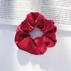 Goma para el pelo con flores de margarita Estilo coreano Scrunchie Banda para coleta de chica Goma para el pelo a cuadros