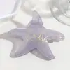 Horquilla Creativa de Moda Transfronteriza con Gradiente de Estrella de Mar Oceánica para la Parte Posterior de la Cabeza, Dulce Horquilla de Tiburón Horquilla Accesorios para el Cabello al por Mayor