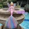 Fabricante 45 cm Vestido de Novia Musical con Luces Sirena Alas de Luz Ángel Muñeca Brillante Juguete Inteligente para Niños