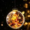 Nueva Bola Transparente Navideña Transfronteriza, un adorno navideño luminoso