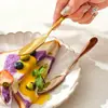 Venta al por mayor del fabricante Cuchillo para mantequilla de acero inoxidable Mango largo coreano Espátula para mermelada y mantequilla Cuchillo engrosado para decorar crema