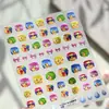 Pegatinas para Uñas de Dibujos Animados Emoji de Moda M1316 Gradiente de Color Avatar Emoji Divertido Pegatinas para Uñas