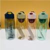 Vaso de Plástico con Filtro para Separación de Té y Agua, 750ml, Vaso de Agua de Plástico para Estudiantes con Impresión, Vaso de Agua de Plástico con Impresión