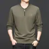 Sudadera de Manga Larga de Moda para Hombre para la Moda de Otoño con Cremallera y Cuello Redondo, Camiseta de Manga Larga Básica para Hombre