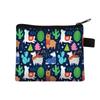 2021 Caricatura Estampado Alpaca Monedero Infantil Estudiante Poliéster Tarjetero Simple Bolsa para Guardar Monedas Bolso Clutch