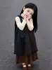Conjunto de Ropa Estilo Mori para Niñas 2026 Primavera y Otoño Nuevo de Moda Estilo Coreano Conjunto de Vestido Chaleco de Lunares en Capas y Falda