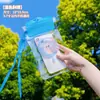 Bolsa protectora para teléfono para rafting al aire libre en parque acuático, transparente, colgante para el cuello, compatible con pantalla táctil, bolsa impermeable con airbag