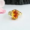 Anillo de Ámbar Natural Guan Yu Flor Ámbar Anillo para Dedo Accesorios de Joyería para Mujeres Venta al Por Mayor de Fábrica y Dropshipping S3120505