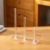 Estante de Almacenamiento para Cuerdas de Cabello Estante para Joyas Soporte de Exhibición para Cuerdas de Cabello Estante de Almacenamiento Transparente para Bandas de Cabello Soporte de Exhibición Acrílico para Accesorios del Cabello