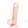 Dildo Colorido Transparente de Cristal Artificial Yiqu para Mulheres Dispositivo de Masturbação Feminina Pênis Artificial Brinquedo Sexual para Adultos