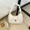 Bolso de mano plisado de moda estilo coreano para mujer, nuevo bolso de hombro y bandolera con estampado para la primavera de 2026