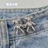 Pantalones de Oso Cintura Ajustable Jeans Artefacto para Apretar la Cintura Botones Botones Fijos Cintura de Pantalón Ajuste Grande Cambiar a Pines Pequeños