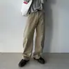 Pantalones casuales de pierna curva minimalistas estilo coreano ASCLO&QIAO, pantalones de algodón rectos holgados urbanos de moda con una sensación relajada