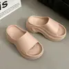 Sandalias de verano para mujer sin cordones, nuevo modelo 2026, antideslizantes, de suela gruesa, que aumentan la altura, de EVA, sandalias de moda para la playa para mujer