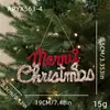 Enfeites Pendentes de Floco de Neve com Pó de Glitter de Novo Estilo Transfronteiriços, Adereços de Decoração para Árvore de Natal de Plástico com Glitter de Formato Irregular
