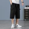 Pantalones capri holgados de verano para hombre, de talla grande, estrictamente seleccionados, con múltiples bolsillos, informales, deportivos, de algodón, resistentes al desgaste y transpirables.