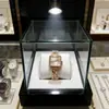 Nuevo Estilo de Moda Cristal Cortado Angular Espejo Esfera Cuadrada Cadena Reloj para Mujer Reloj de Cuarzo para Mujer Aprobado por el Fabricante