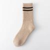 Calcetines de mujer de otoño e invierno gruesos, cálidos, absorbentes del sudor, de goma alta, con suela de rizo, desodorantes, medias negras para mujer