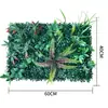 Pared de fondo de planta artificial engrosada y cifrada para decoración de tiendas interiores y exteriores y paisajismo, pared de césped de plantas verdes universal