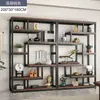 Estante de Exhibición de Arte en Hierro Moderno Simple Nuevo Estilo Chino Divisor de Habitación Soporte de Exhibición Gabinete de Múltiples Tesoros Gabinete de Exhibición de Té Estante de Almacenamiento para Sala de Té