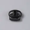 Hebilla de resorte de doble agujero tipo nariz de cerdo de aleación de zinc, ajustador de cordón metálico, accesorio de ferretería para sombreros y sudaderas, hebilla de ajuste de cordón