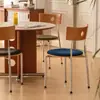 Silla de Comedor Nórdica Vintage de Madera Maciza para el Hogar Berg, Mesa y Sillas de Comedor de Diseñador Minimalistas Modernas de Moda, Estilo Retro Francés