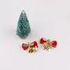 Decoração de mini laço de Natal personalizada decoração de caixa de presente diy grampo de cabelo feito à mão materiais para acessórios de roupa