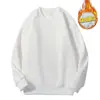 Sudadera Texturizada Versátil Cuello Redondo Snowflake Gray 400g para Hombre, Sin Capucha, Manga Larga de Pareja, Corte Holgado, Algodón Chino, Casual