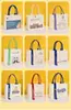 Bolsa de Lienzo para Streamer Logo Personalizado Bolso Tote Elegante Bolsa de Lienzo Laminado Bolsa Corporativa de Protección Ambiental Patrón Personalizado