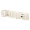 Portacepillos de dientes sin taladro gris plomo baño vaso para enjuague bucal vaso para cepillos de dientes estante de cepillos de dientes montado en la pared