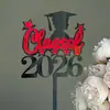 Decoración de Pastel Estilo Ins Transfronterizo Temporada de Graduación Inserto para Pastel de Graduación Inserto de Acrílico para Pastel Suministros para Fiestas