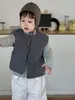 Ropa para Niños Estilo Otoño/Invierno Engrosada Bebé 2026 Nuevo Chaleco de Algodón Estilo Coreano Ropa Infantil Chaleco de Algodón para Niños