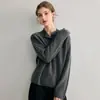 Tejido de Punto 100% Cachemira Pura de Alta Gama, Elegante, Versátil, Cuello Semiabierto Abotonado, Suave y Agradable para la Piel, Capa Base Rejuvenecedora