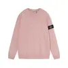 Moletom com Capuz Unissex Cross-Border Ston Stone Outono e Inverno Cor Sólida Manga Ilha Estilo Patch de Logotipo Jaqueta Moletom com Zíper Tendência