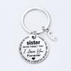 Creativo Nuevo 2024 Familiar Acero Inoxidable Plato Redondo Llavero Letra Personalizada Colgante de Bolsa Regalo para Familia