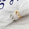 Anillo de signo de exclamación e interrogación de personalidad creativa Europa y Estados Unidos moda femenina estilo frío dedo grueso apertura ajustable decoración pulsera