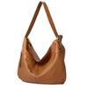Bolso Tote de Cuero Genuino Cuero Suave Bolso Bandolera Gran Capacidad Otoño e Invierno Bolso de Hombro Vintage Bolso Tote de Alta Gama para Viajes Diario Versátil