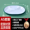 Platos Divididos de Melamina Comerciales para Escuelas, Fábricas y Comedores; Platos de Imitación Porcelana de Cuatro Compartimentos; Platos de Comida Rápida de Seis Compartimentos para Restaurante; Vajilla